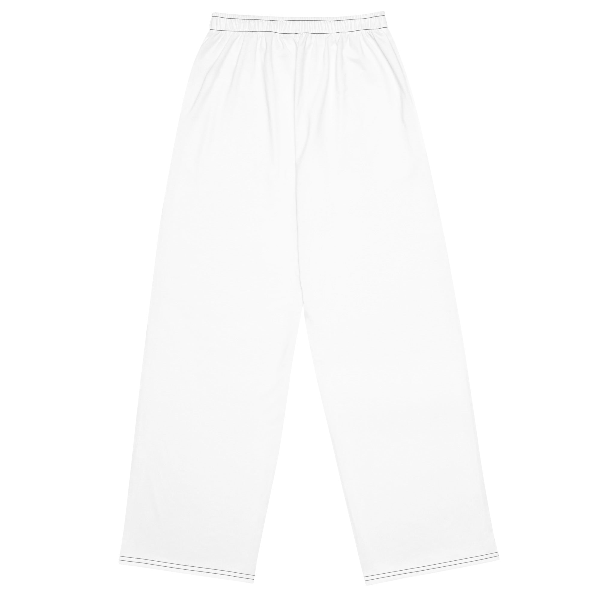 White pants on a white background